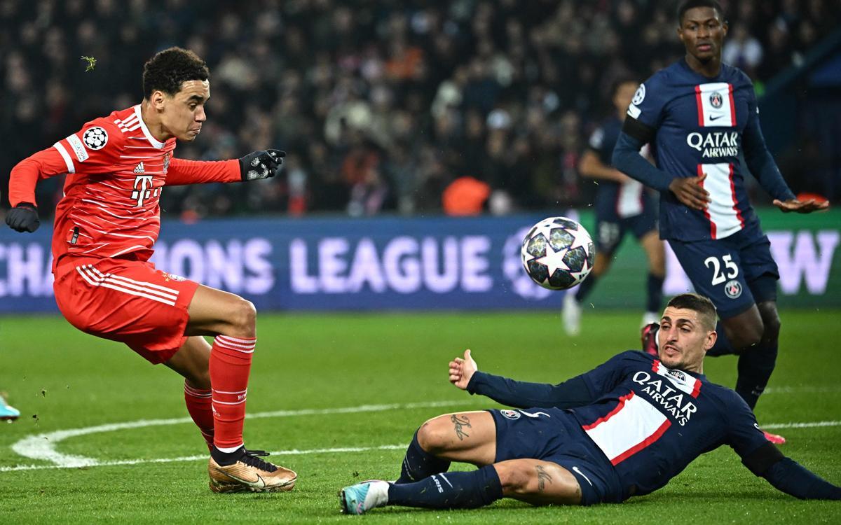 PSG Bayern de Munich en octevos de final de la Champions