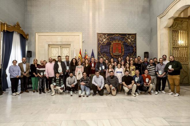 Entrega de premios a los artistas ganadores de los concursos de Hogueras y Barracas 2024