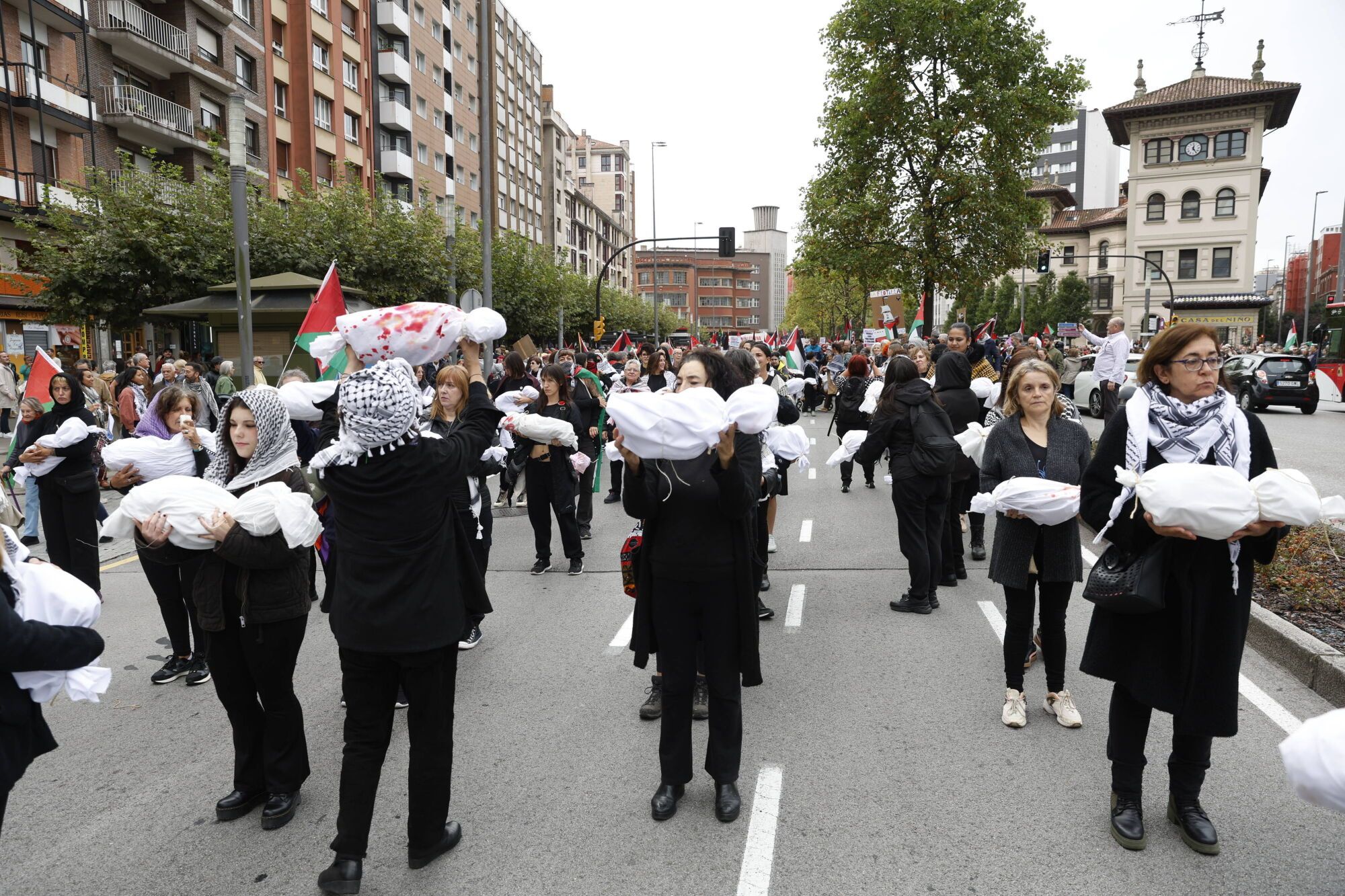 Manifestación a favor de Palestina.