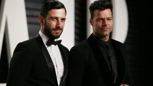 89th Academy Awards - Oscars Vanity Fair Party - Beverly Hills, California, U.S. - 27/02/17 â Singer Ricky Martin (R) and Jwan Yosef. REUTERS/Danny Moloshok