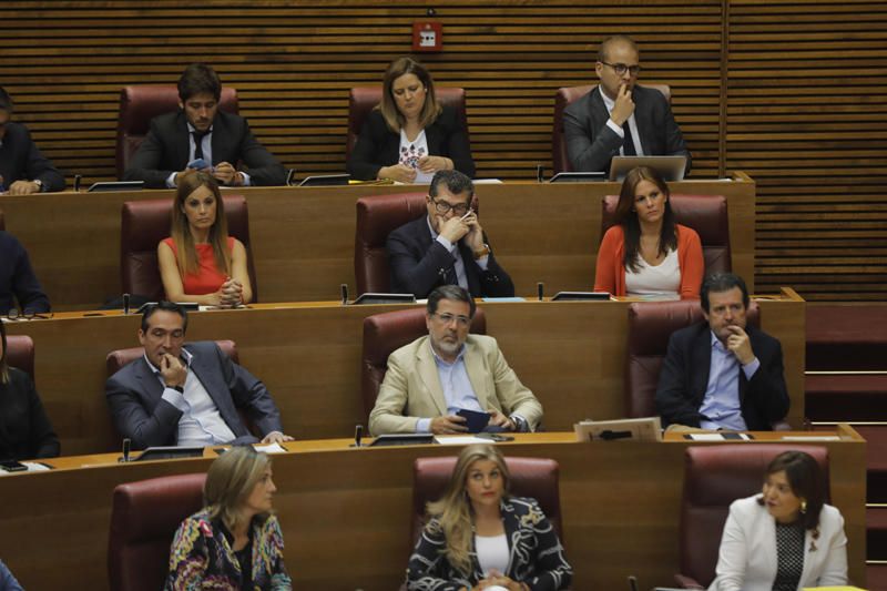 Pleno de investidura de Ximo Puig en las Corts