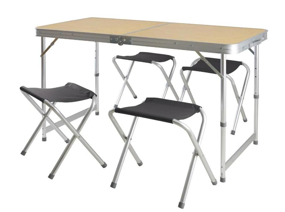 Set de muebles de camping de 5 piezas.