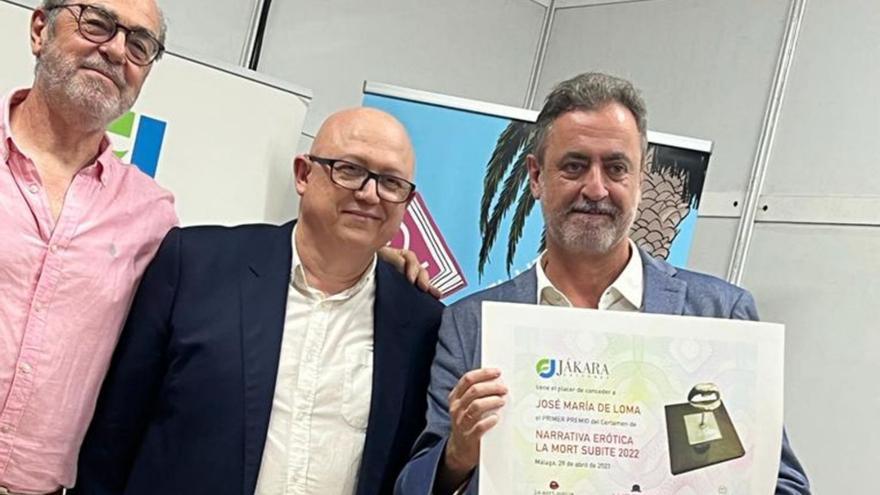 Jose María de Loma recibe el premio del certamen de narrativa La mort subite