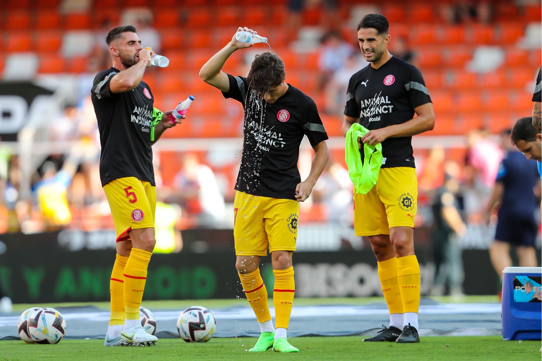 Primer partit del Girona a la Lliga contra el València a Mestalla