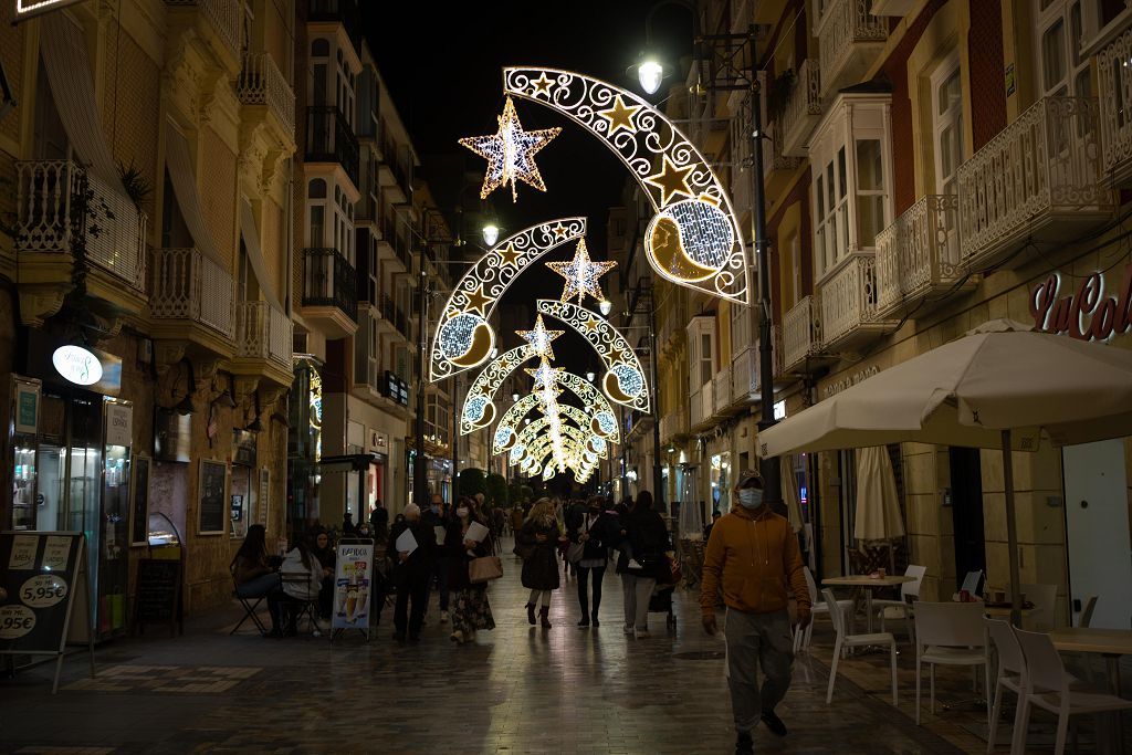 Encendido navideño de luces en Cartagena