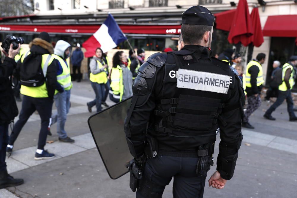 Protesta de los 'chalecos amarillos' en París