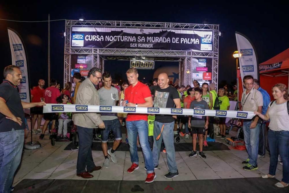 Carrera nocturna en el centro de Palma