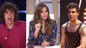 Los Javis en Mask Singer / Nuria Roca en La roca