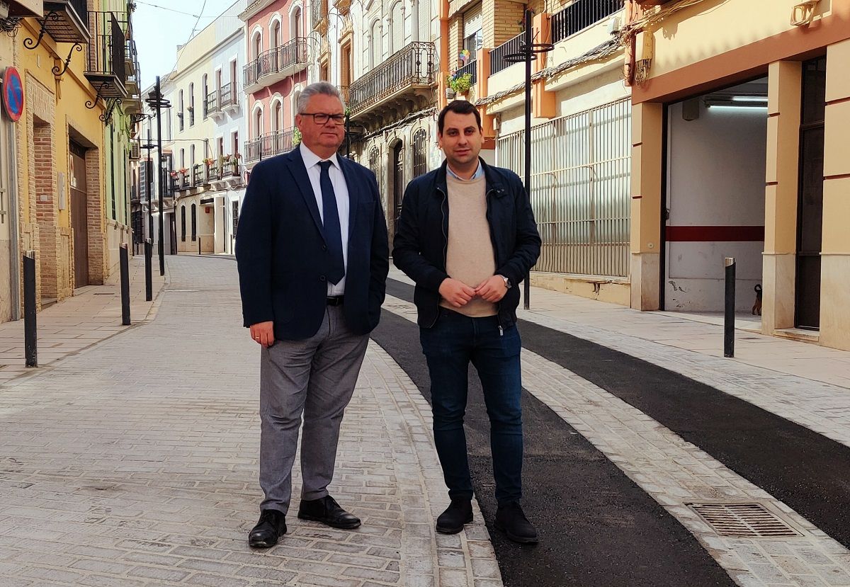 Esteban Morales y Jesús López, en la calle Madre de Dios.