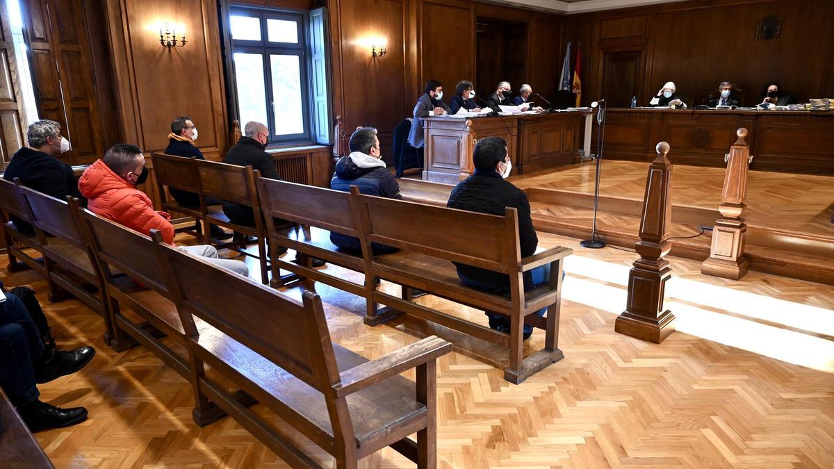 La sección segunda de la Audiencia Provincial de Pontevedra, durante un juicio