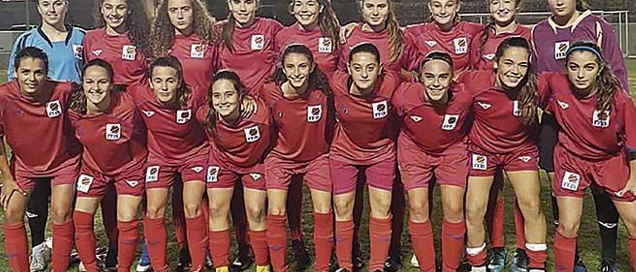 La selección de Mallorca sub-17 femenina jugó contra el Independiente cadete.