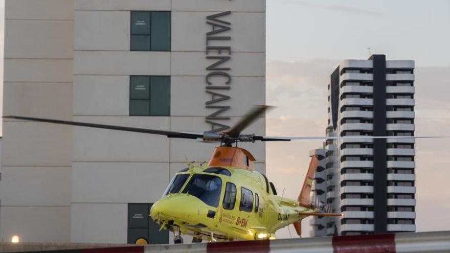 El herido fue evacuado por el helicóptero medicalizado al Hospital La Fe de València, donde falleció.