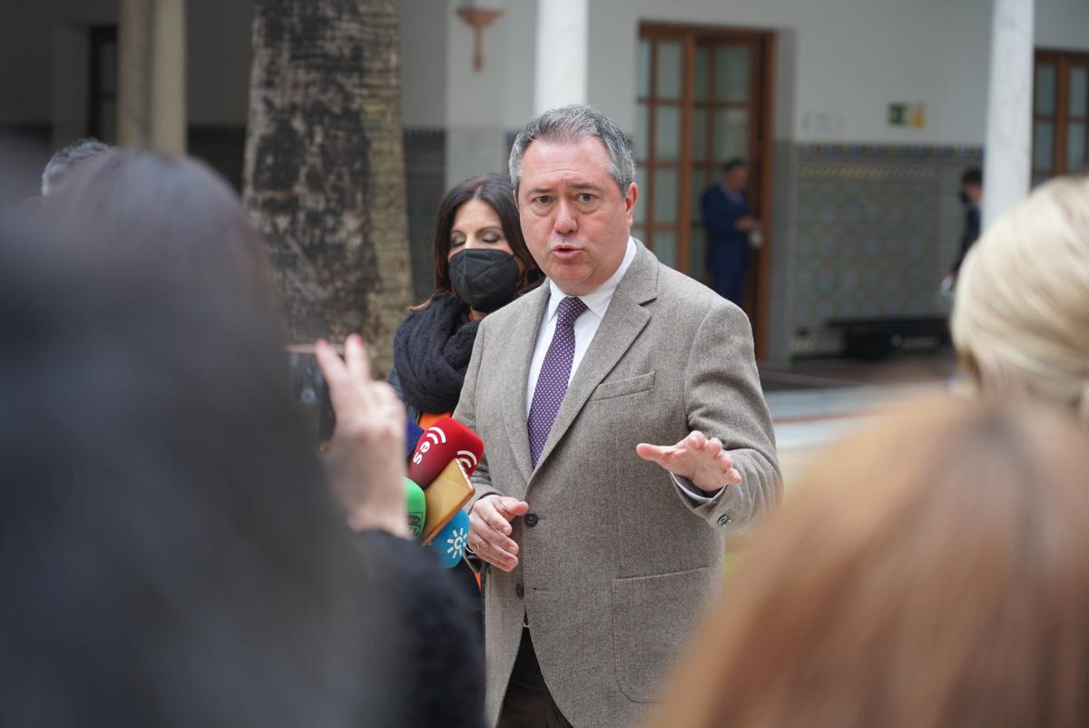 El secretario general del PSOE andaluz, Juan Espadas