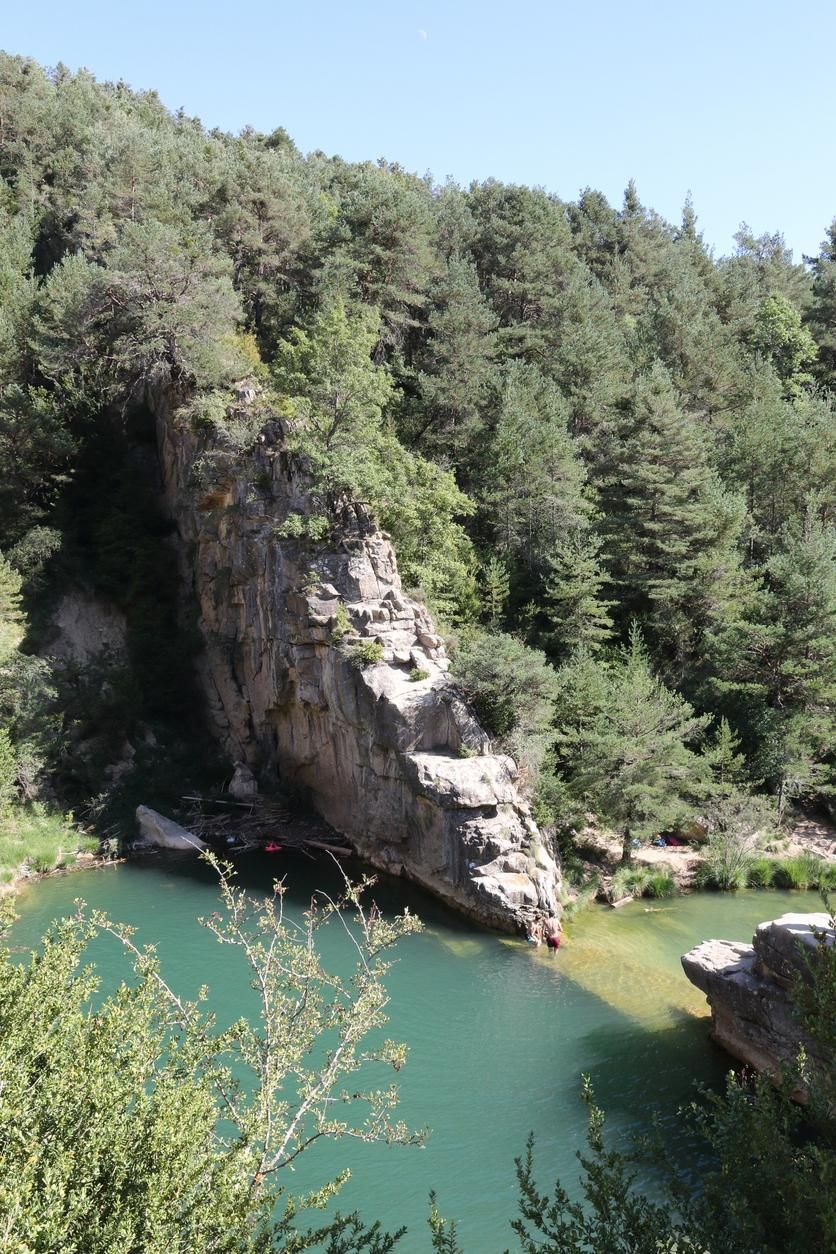 Pozas en Arba de Luesia.