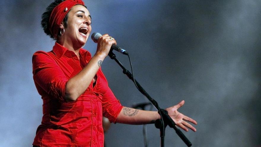 Amparo Sánchez en concierto.