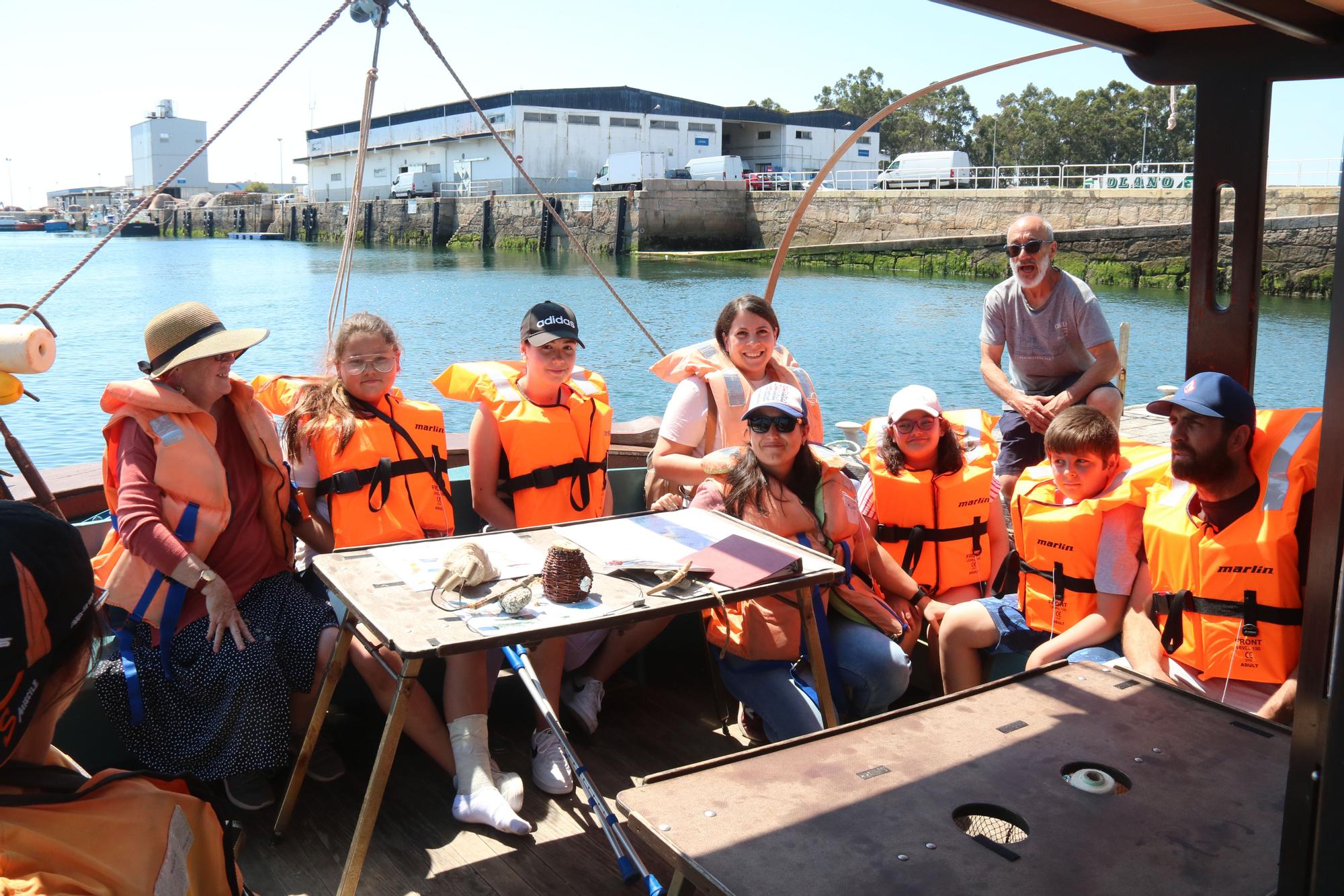 Una de las actividades por la biodiversidad a bordo del "Chasula".