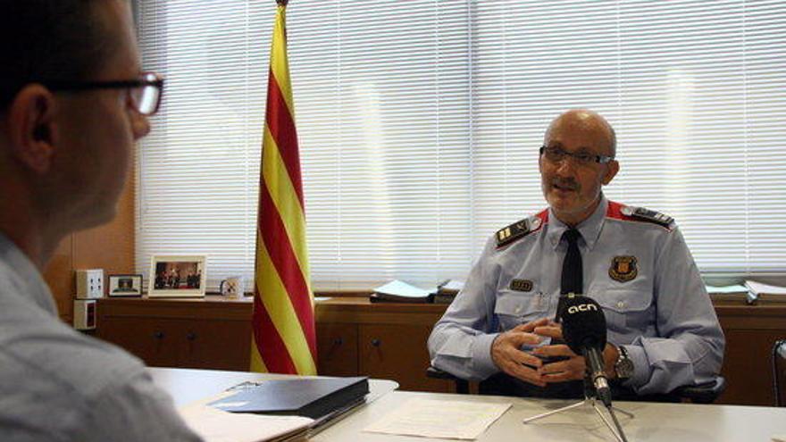 El cap dels Mossos a la Regió Policial de Girona, Josep Milan