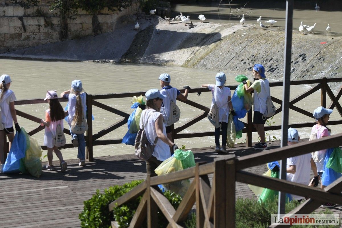 Todas las imágenes del reto de limpieza del río Segura en Murcia