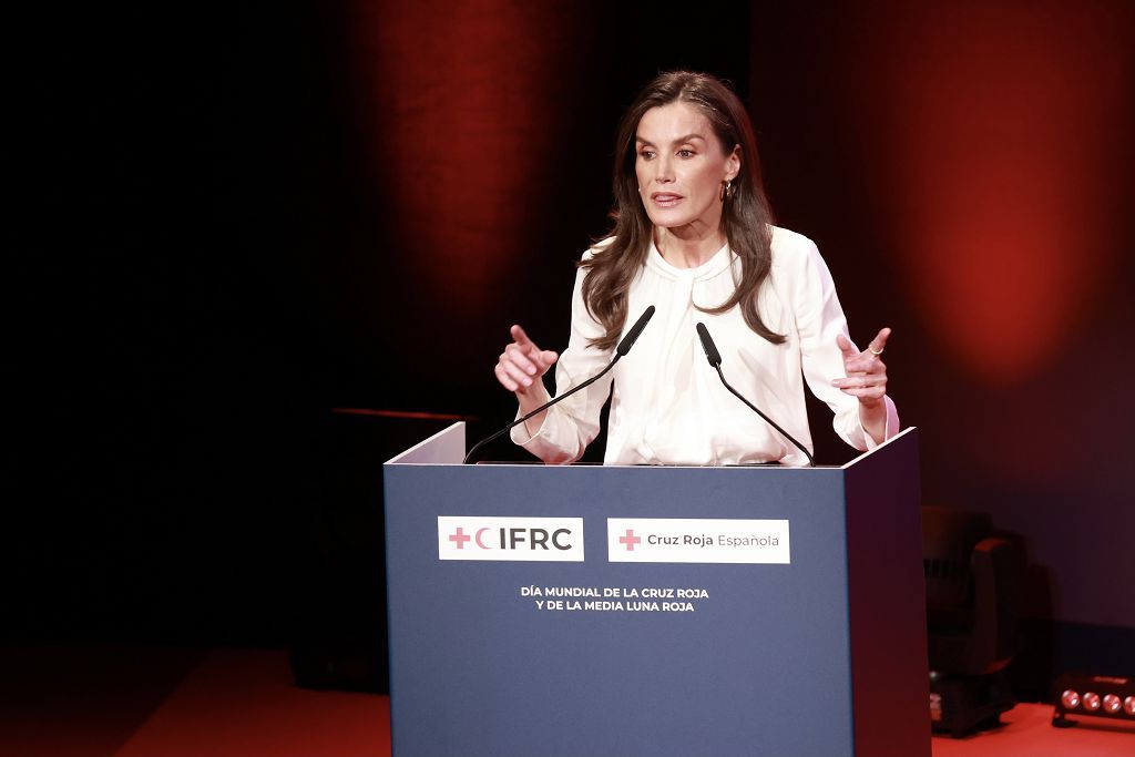 Las imágenes de la reina Letizia en el acto en Murcia por el Día Mundial de la Cruz Roja