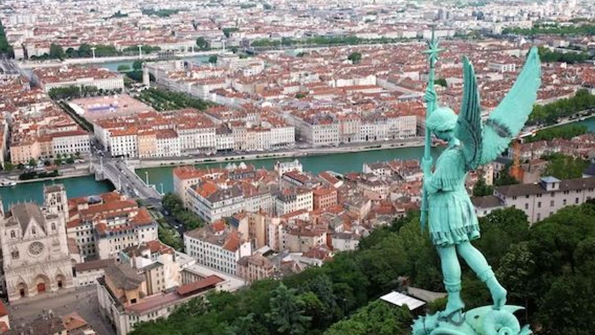 Una imagen de Lyon desde arriba.