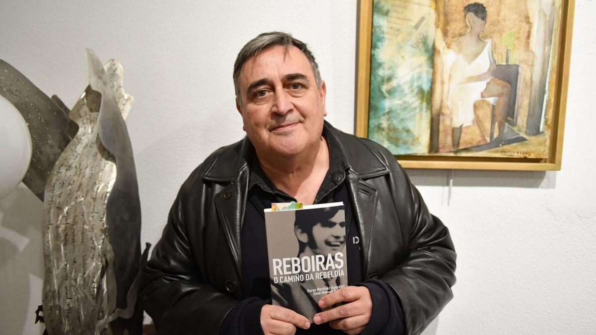 Xosé Manuel Pereiro, na presentación de ‘Reboiras, o camiño da rebeldía’ que se celebrou na Coruña.  | VICTOR ECHAVE