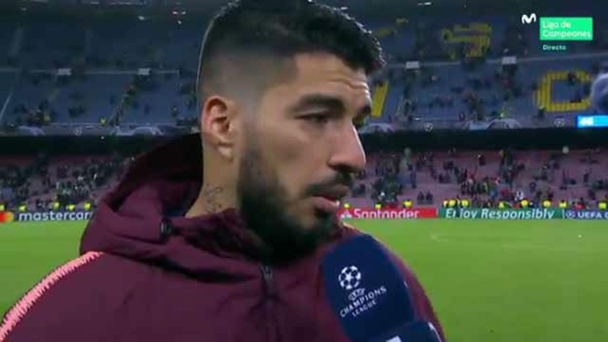 Luis Suárez: "Hoy tuvimos muchas ocasiones y entraronb la mayoría"