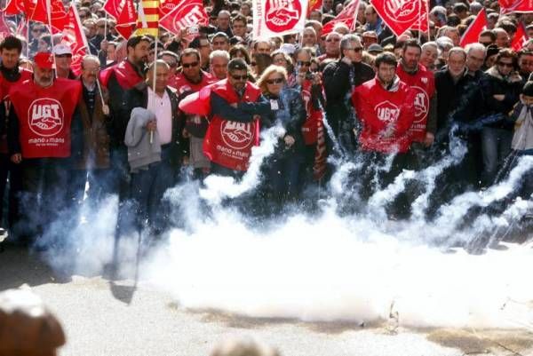 Las imágenes de la manifestación en Zaragoza