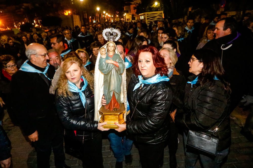 Benidorm celebra la procesión de El Alba de la Virgen del Sufragio