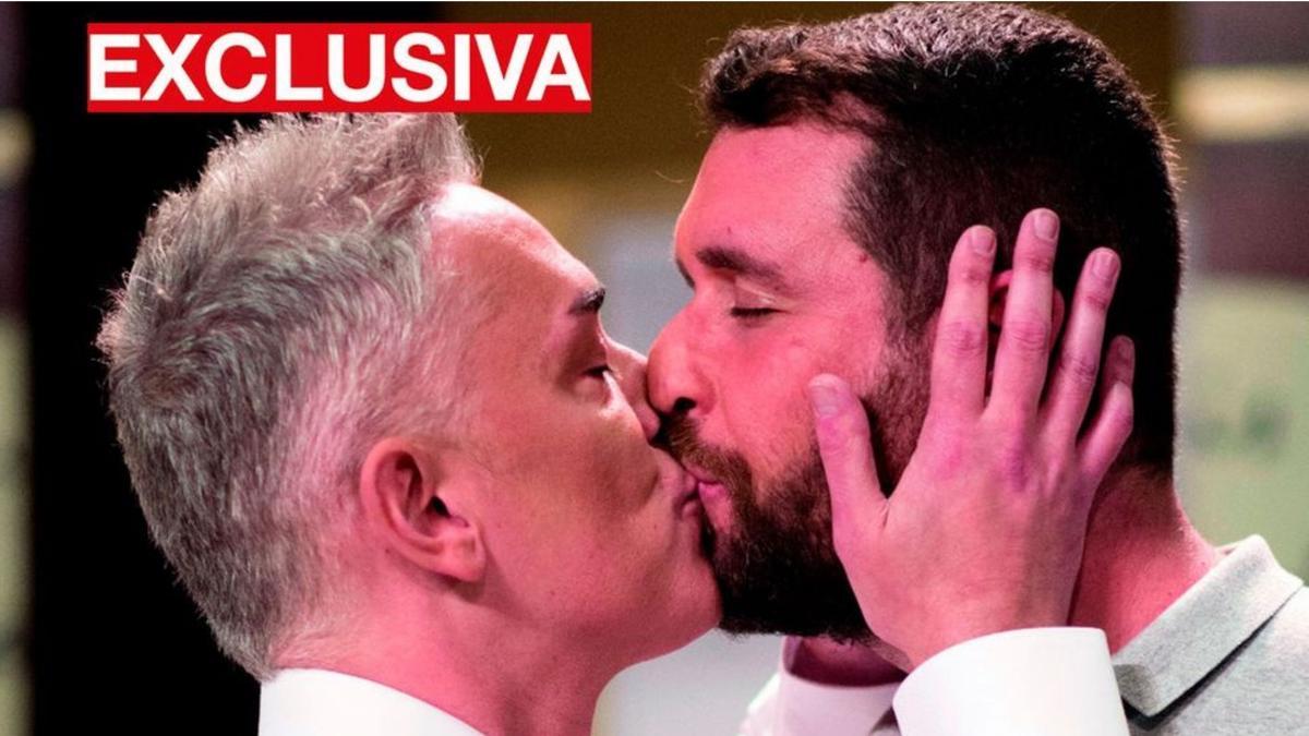 Kiko Hernández protagoniza su primer beso en público