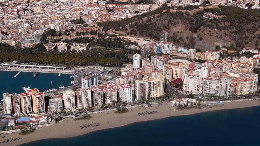 Vistas aéreas de Málaga, el pasado mes de noviembre.