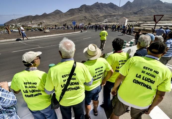 LAS PALMAS DE GRAN CANARIA A 03/07/2017 Apertura al tráfico del último tramo de la primera fase de la carretera de la Aldea. FOTO: J.PÉREZ CURBELO