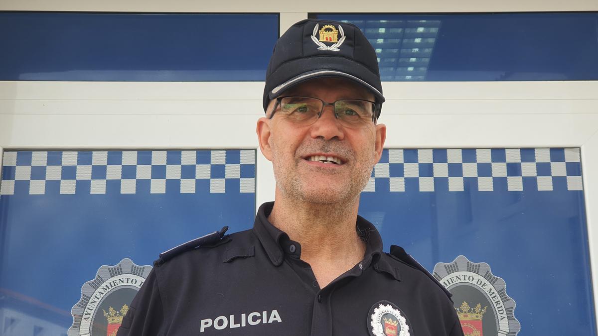 Paco Paredes Porro, jefe de la Policía Local de Mérida.