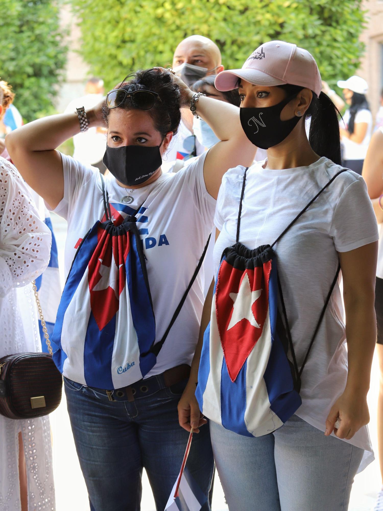 Manifestación de cubanos en Murcia