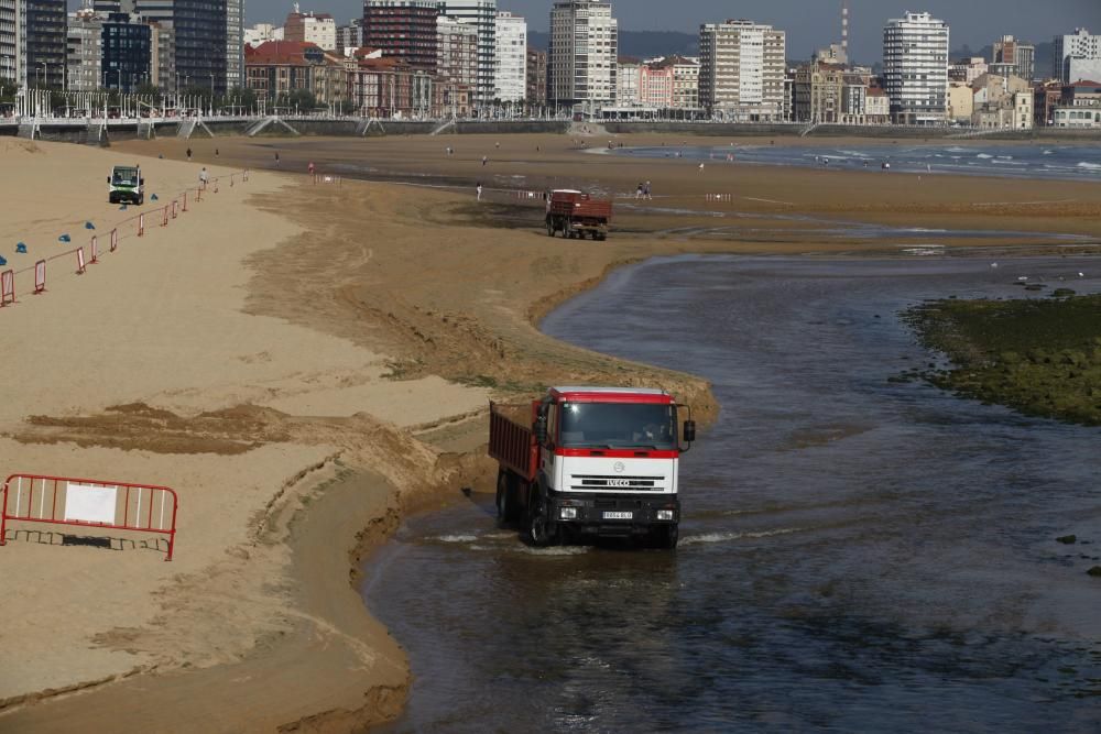 Movimiento de arena en San Lorenzo