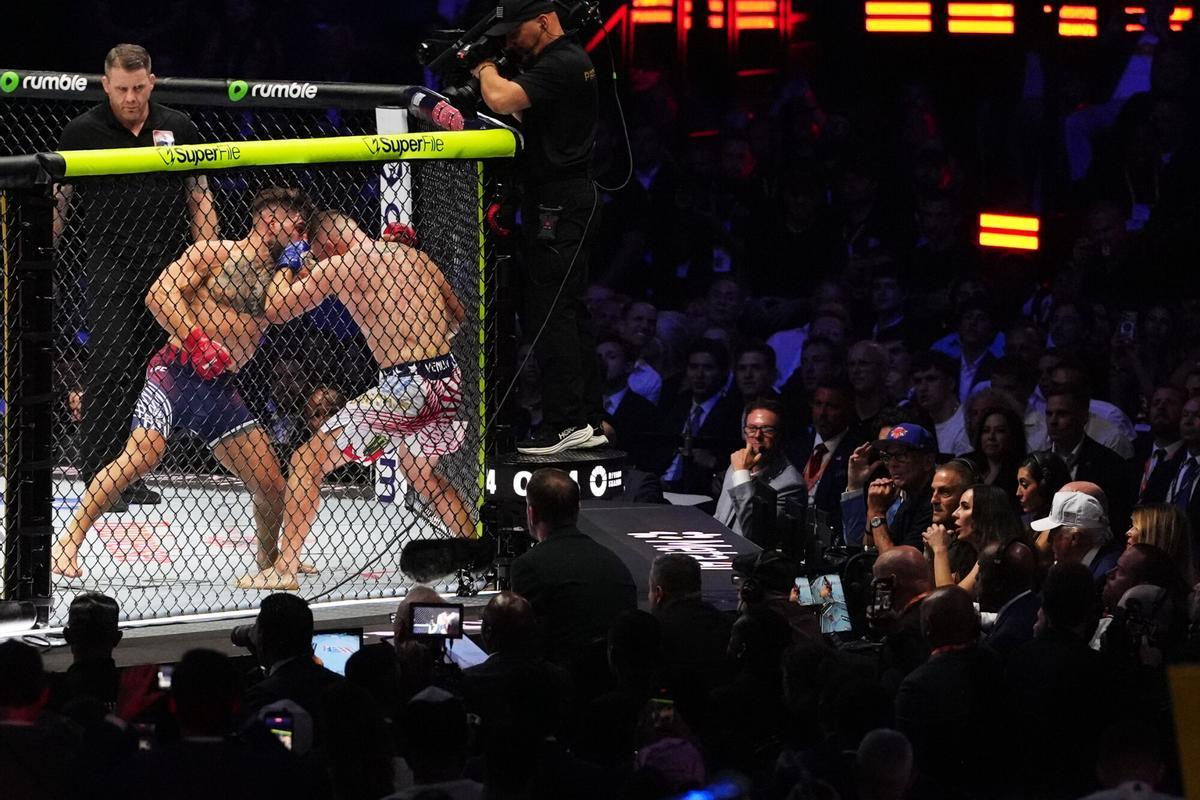 La pelea entre Ilia Topuria y Justin Gaethje en la Casa Blanca.