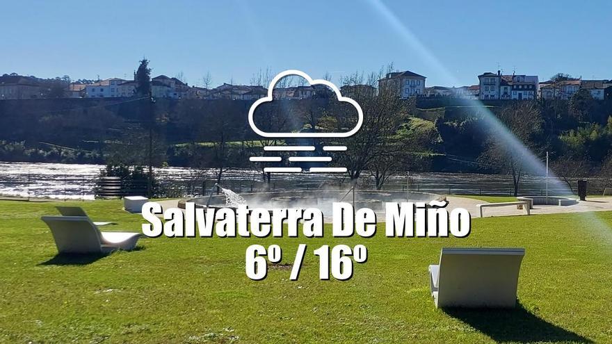 El tiempo en Salvaterra de Miño: previsión meteorológica para hoy, sábado 13 de diciembre