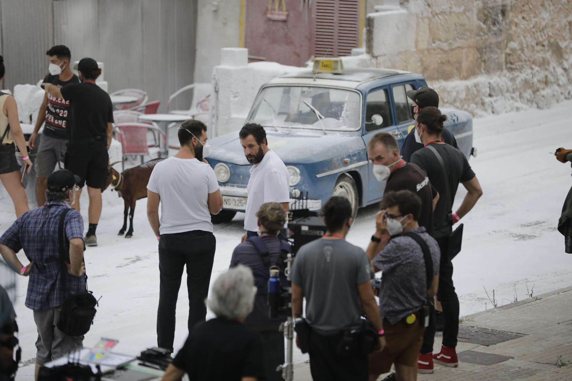 Adam Sandler rueda bajo la nieve en Pollença