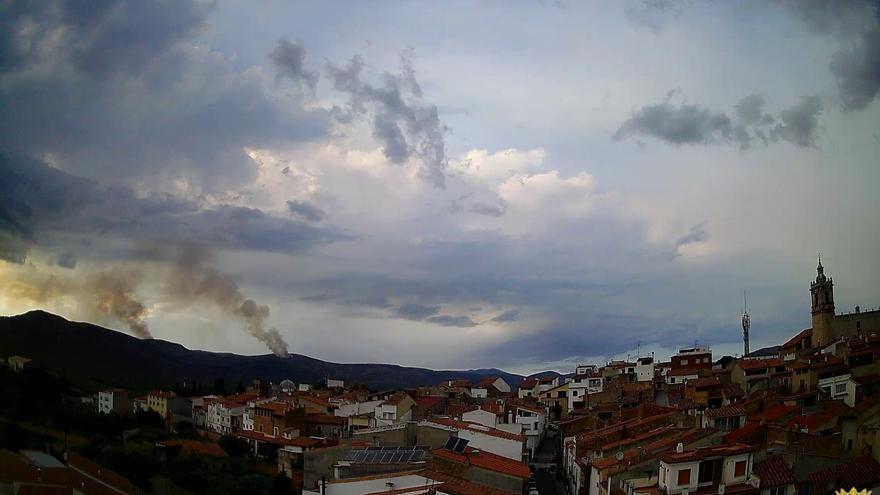 Los rayos provocan varios conatos de incendio en la provincia de Castellón