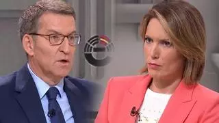 Silvia Intxaurrondo desmonta en directo los bulos de Feijóo en una tensa entrevista en RTVE: "Eso es incorrecto"