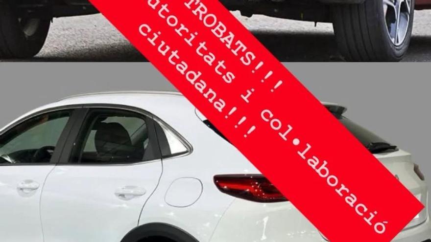 Vehículos recuperados tras ser robados en Rugat.