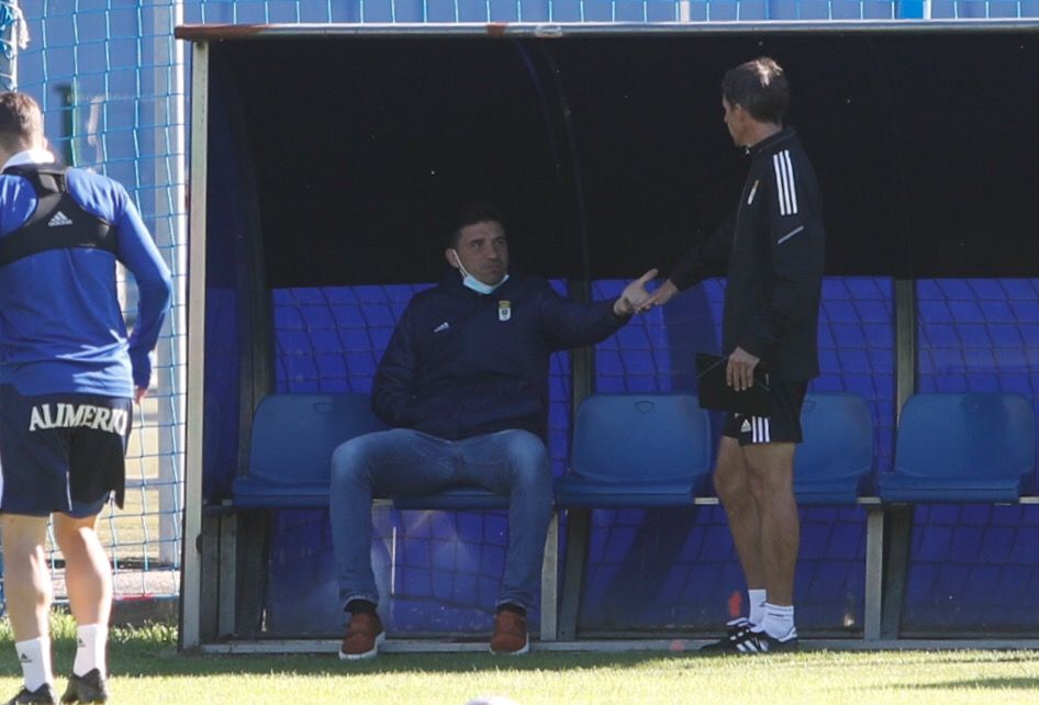 Las imágenes del entrenamiento del Oviedo