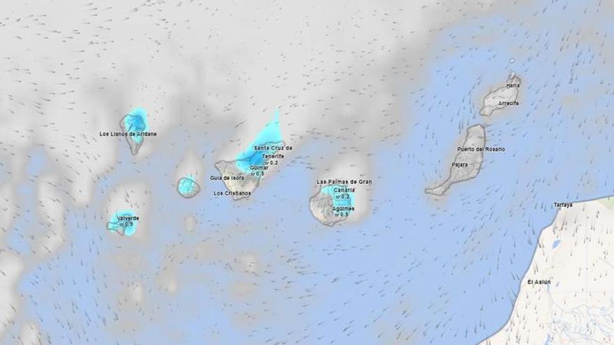 На Канарські острови прийшло похолодання з опадами