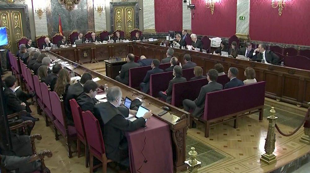 Els acusats del judici del Procés al Tribunal Suprem