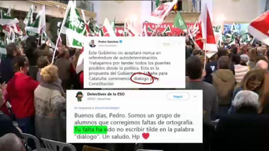 Alumnos de la ESO peinan las redes para corregir faltas de ortografía de políticos y famosos