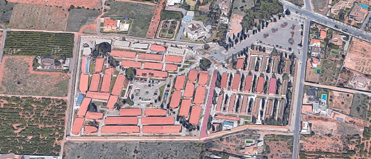 Imagen aérea del cementerio de Vila-real