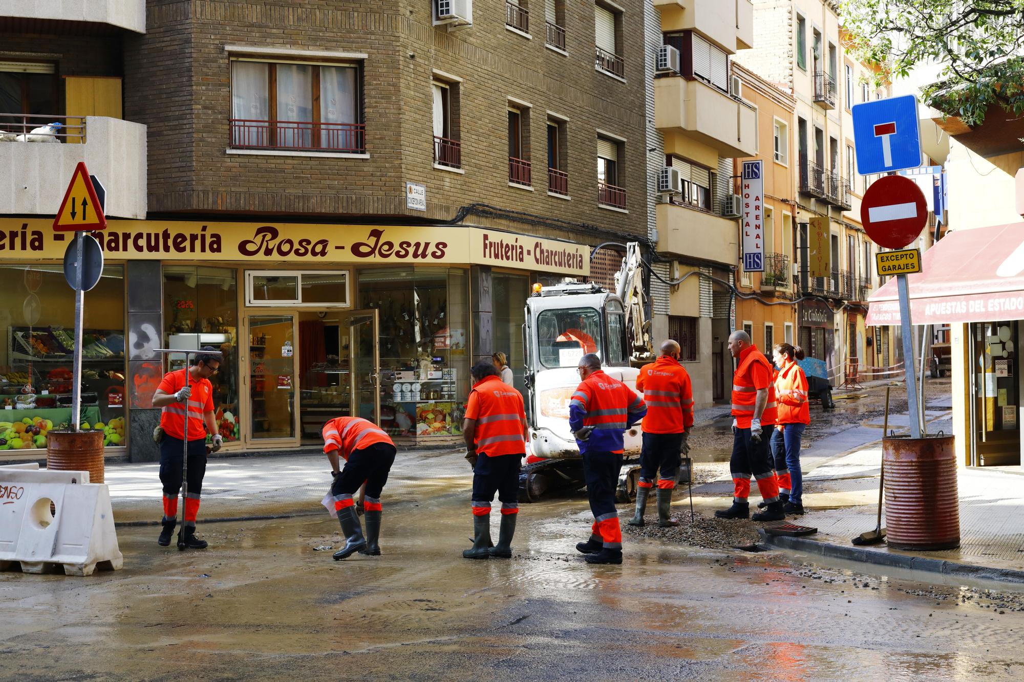 Reventón en la "gafada" calle Concepción Arenal