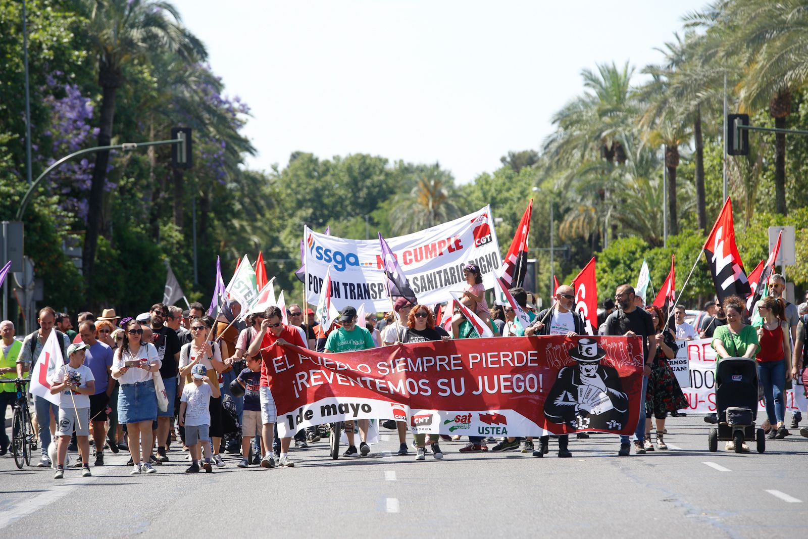 Manifestación por el Primero de Mayo en Córdoba