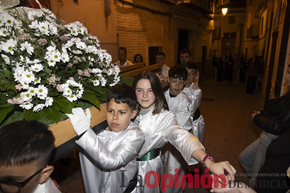 Los niños toman las calles de Caravaca en la procesión de Lunes Santo