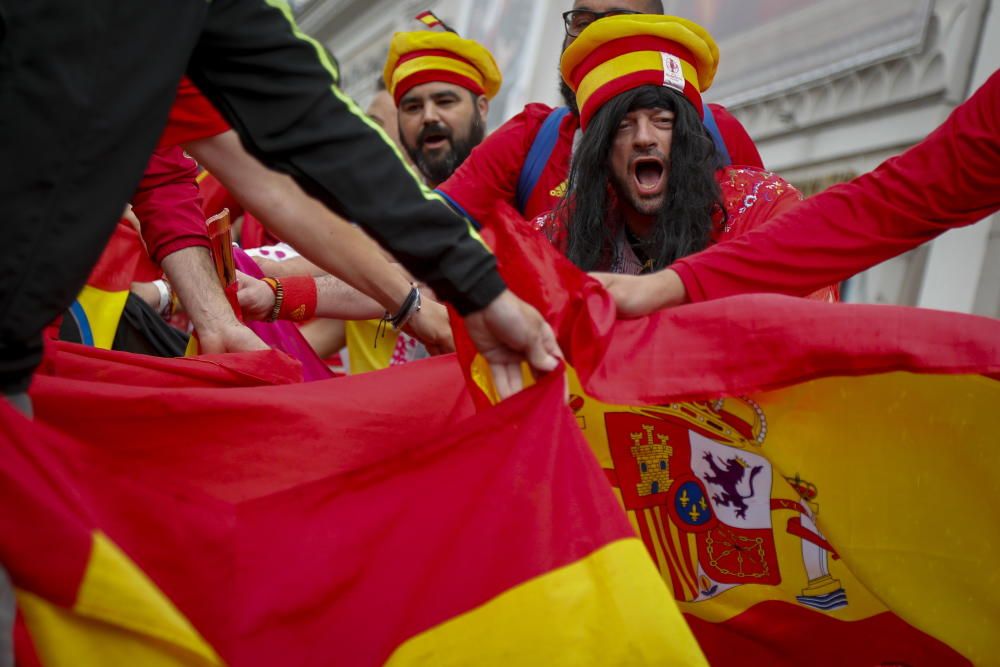 Las aficiones del Irán-España del Mundial de Rusia