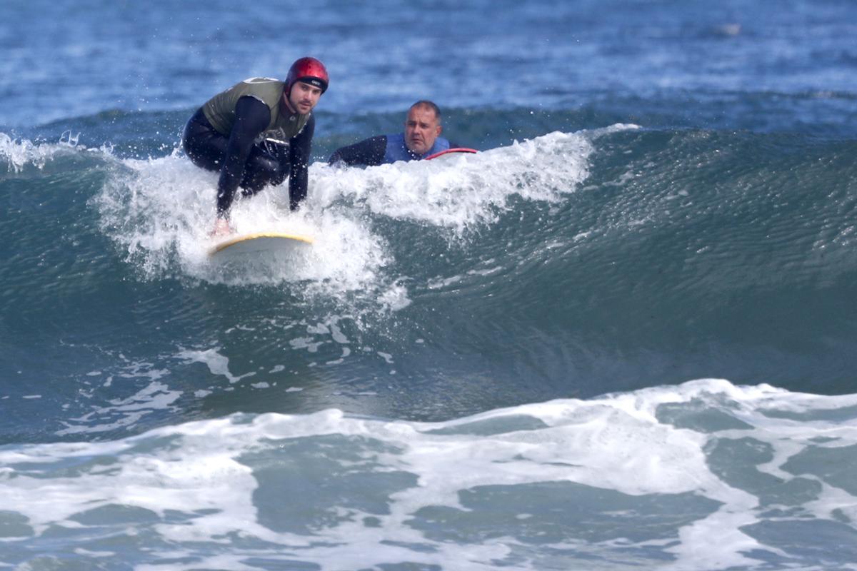 Pablo 'volando' ya las olas